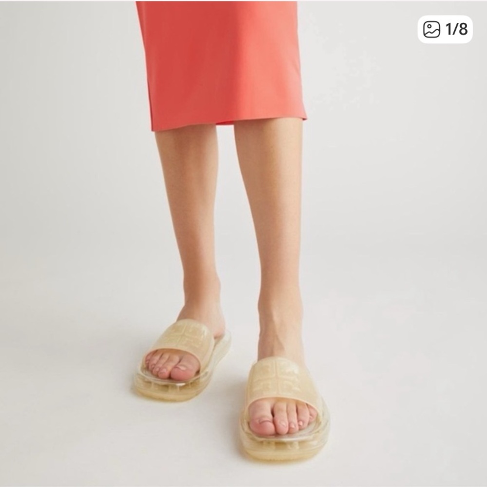 Tory Burch Women’s Bubble Jelly Slides, New Ivory,